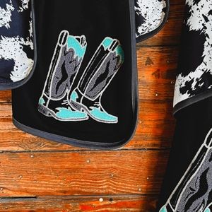 Turquoise Wester Throw